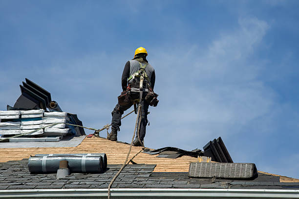 Professional Roof Replacement technician working in Hadensville, VA